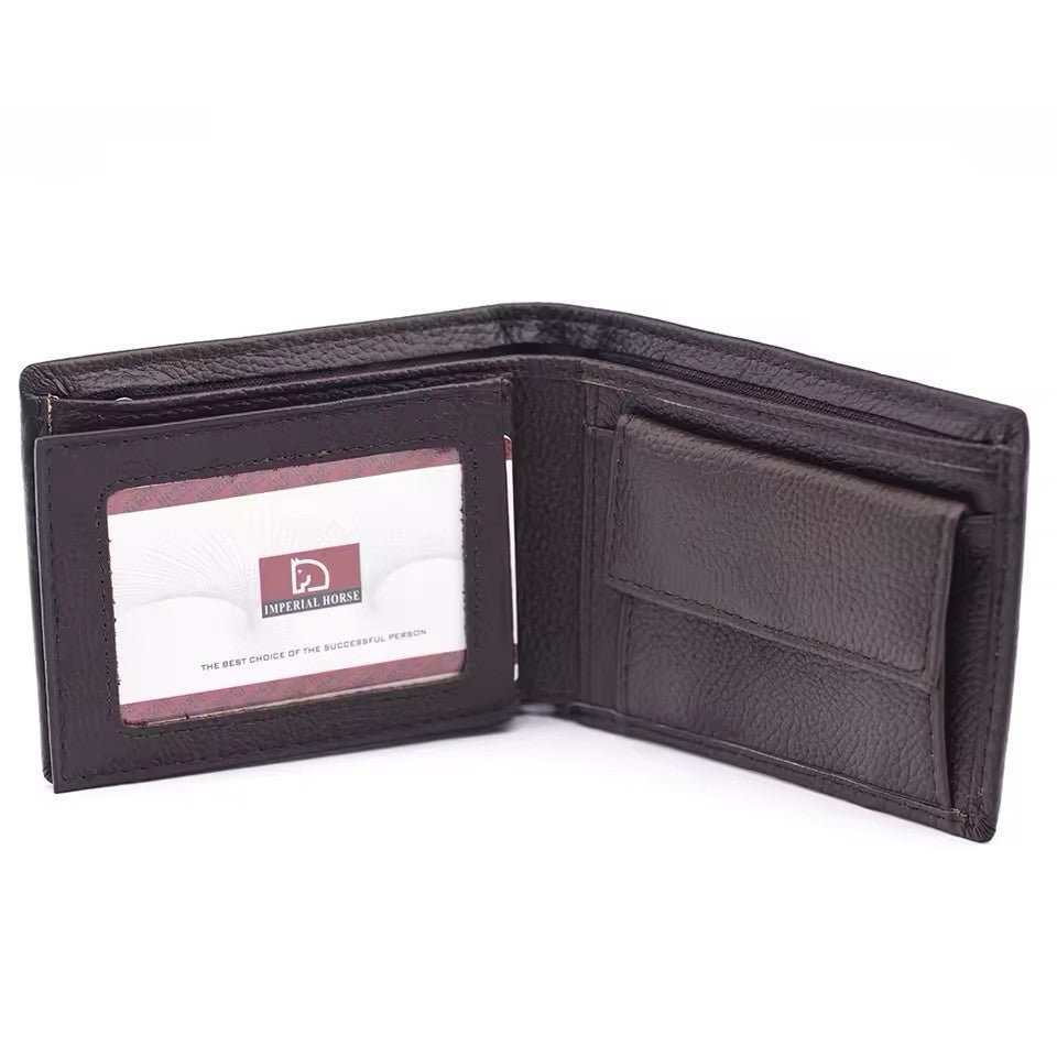 Small Black Genuine Soft Leather Card Holder Wallet Slimline Cards & Cash Pocket
