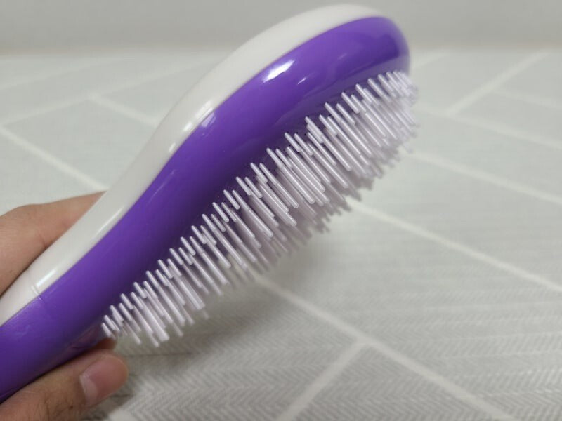 Michel Mercier Detangler - Detangling Hairbrush - Regular Hair - Purple / White