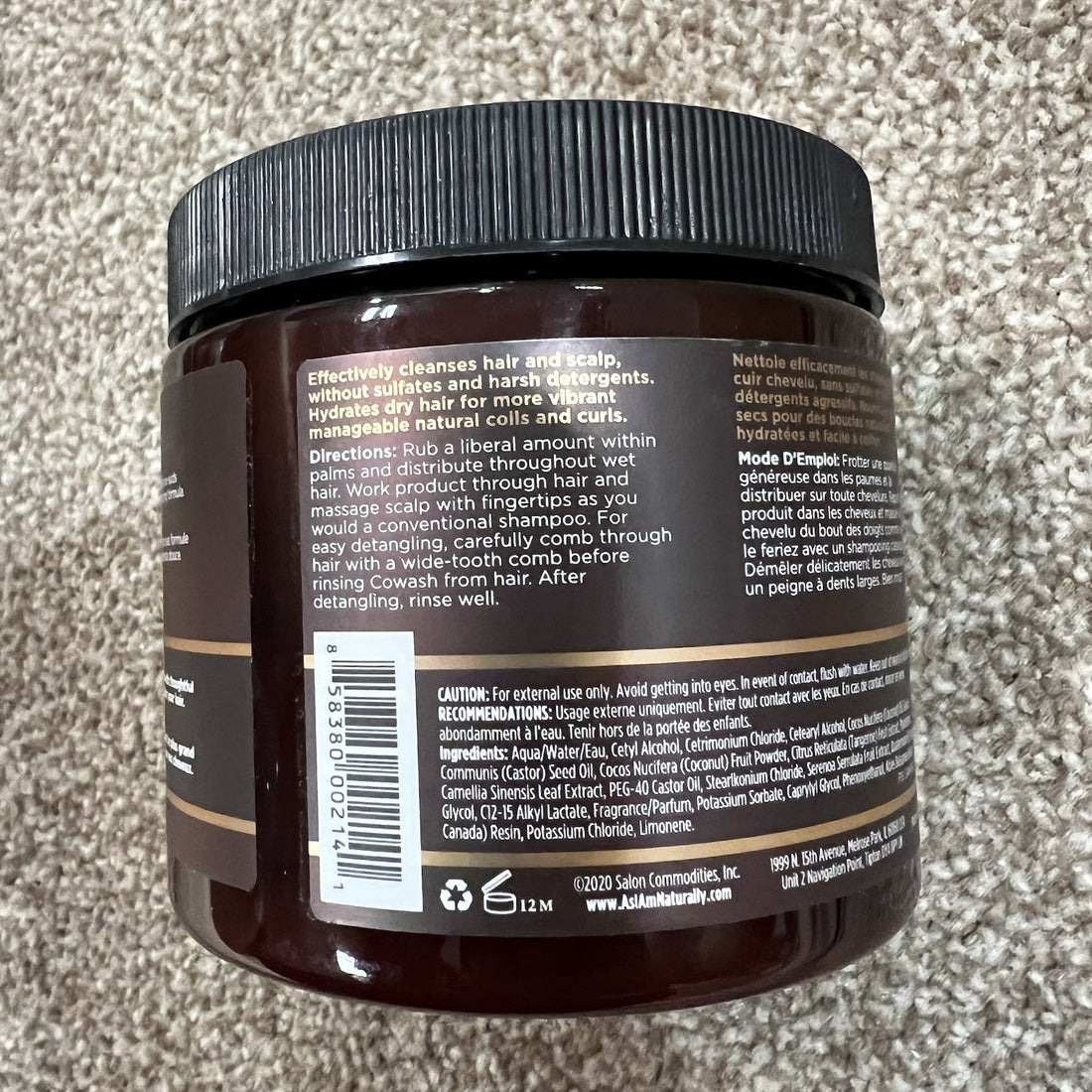 As I Am Coconut Cowash - Co wash - Cleansing Conditioner 454g