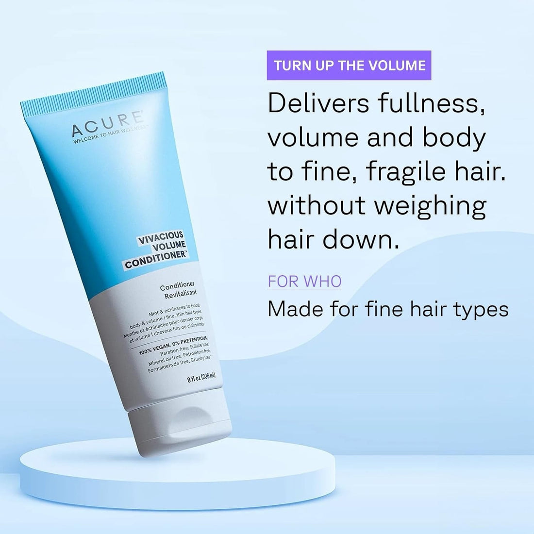 Acure Conditioner Volume Peppermint 236ml