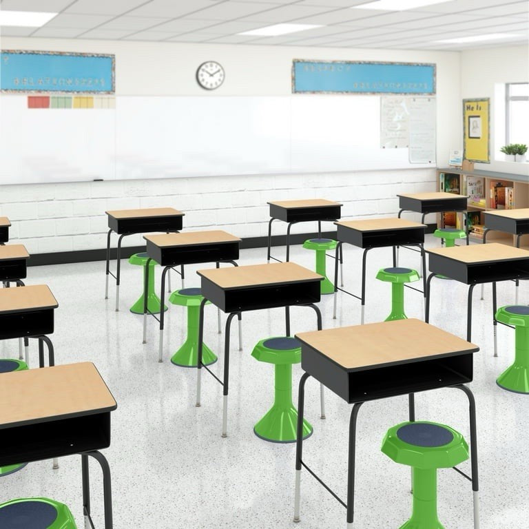 ECR4Kids ACE Active Core Engagement Wobble Stool 15’’ Inch Height - Grassy Green