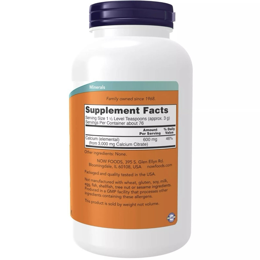NOW Foods Calcium Citrate Powder 8oz, Strong Bones, Muscle and Heart Health