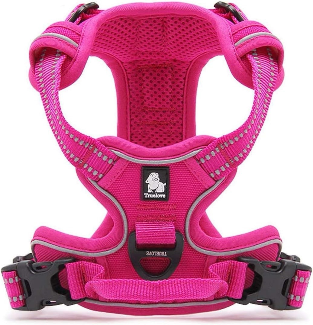 Dog Harness Truelove True love No-Pull Adjustable - Fushcia Pink - Size S