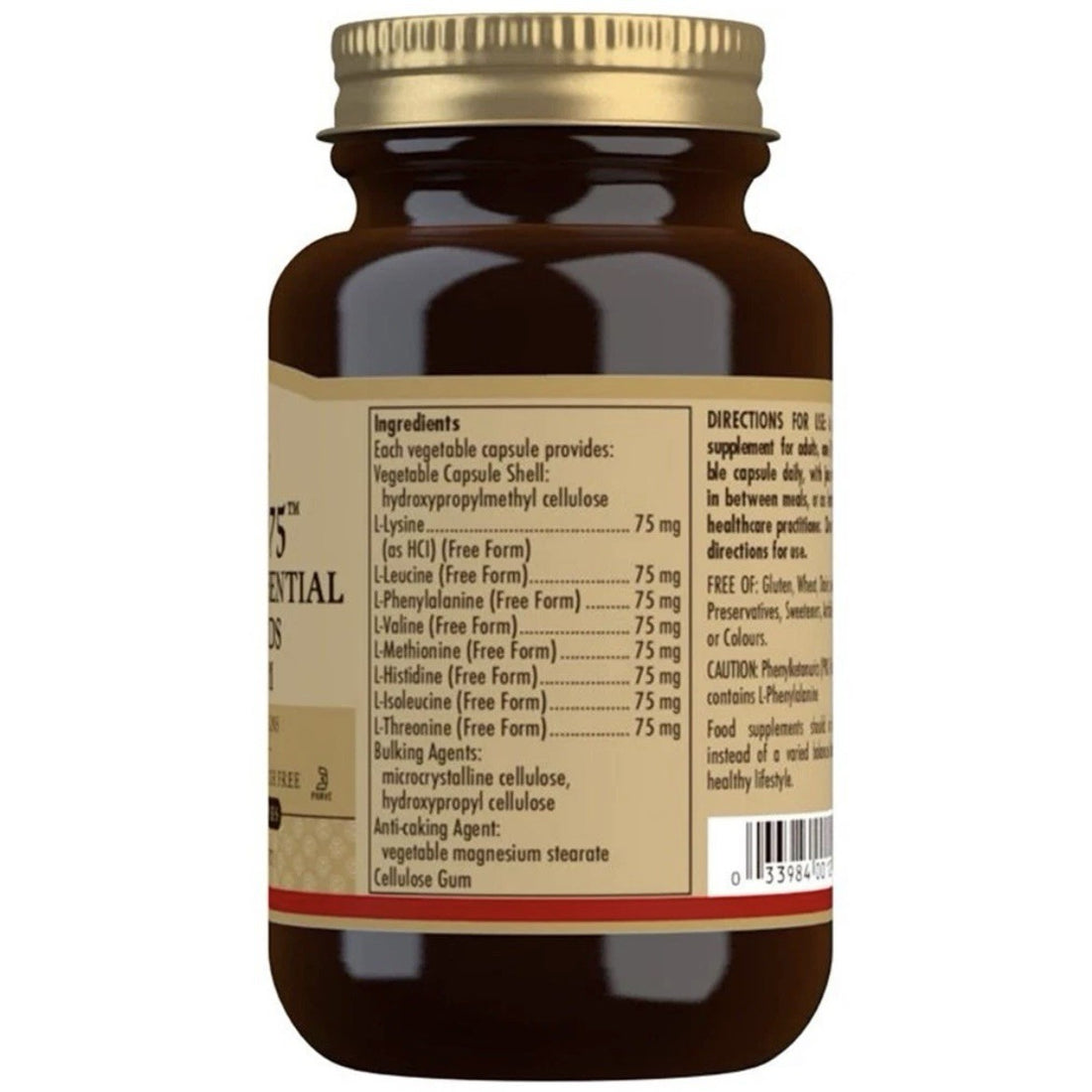 Solgar Amino 75 Food Supplement 90 Capsules