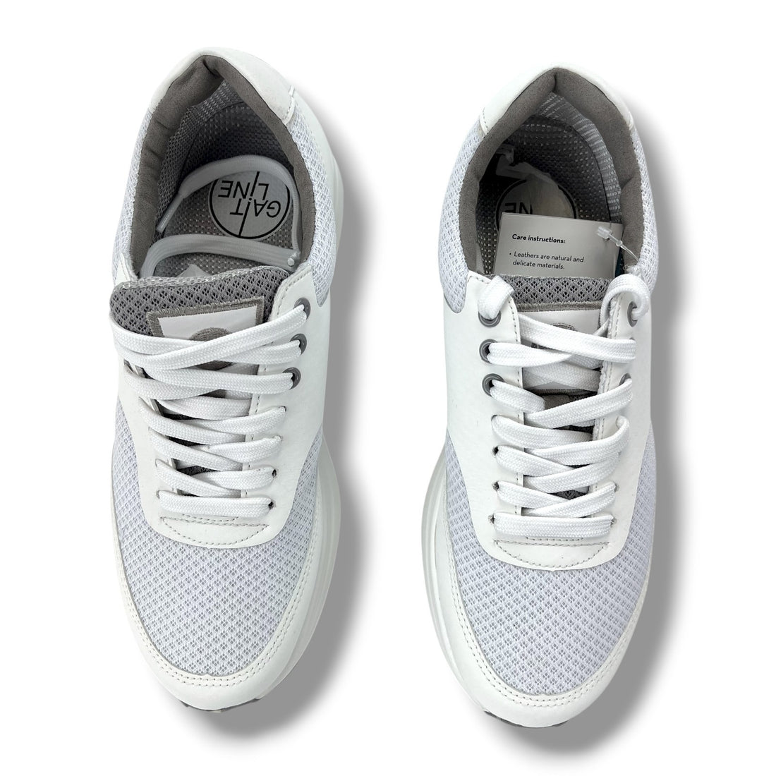 Gaitline Unisex White Arch Support Orthopedic Walking Shoes
