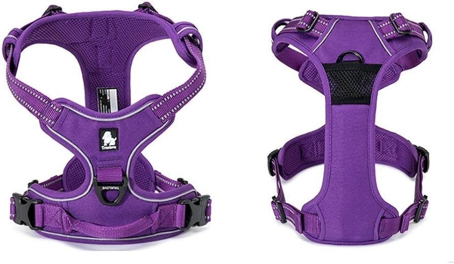 Dog Harness Truelove True love No-Pull Adjustable - Purple - Size L