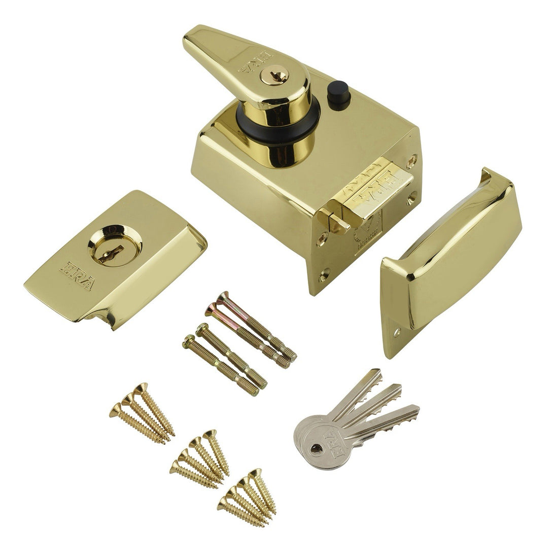 British Standard 60mm Nightlatch Backset - Brass - High Security