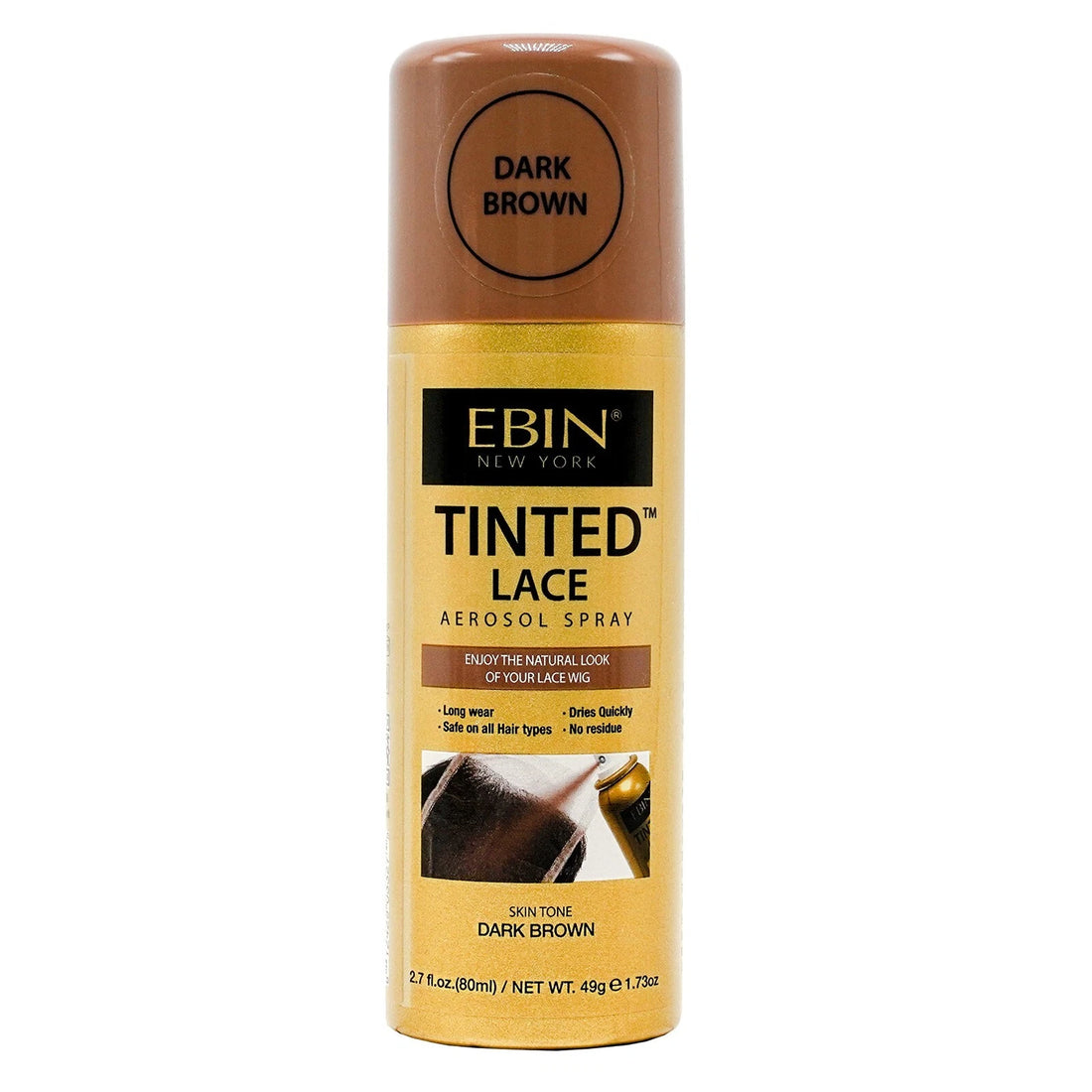 Ebin New York Tinted Wig Lace Aerosol Spray 80ml