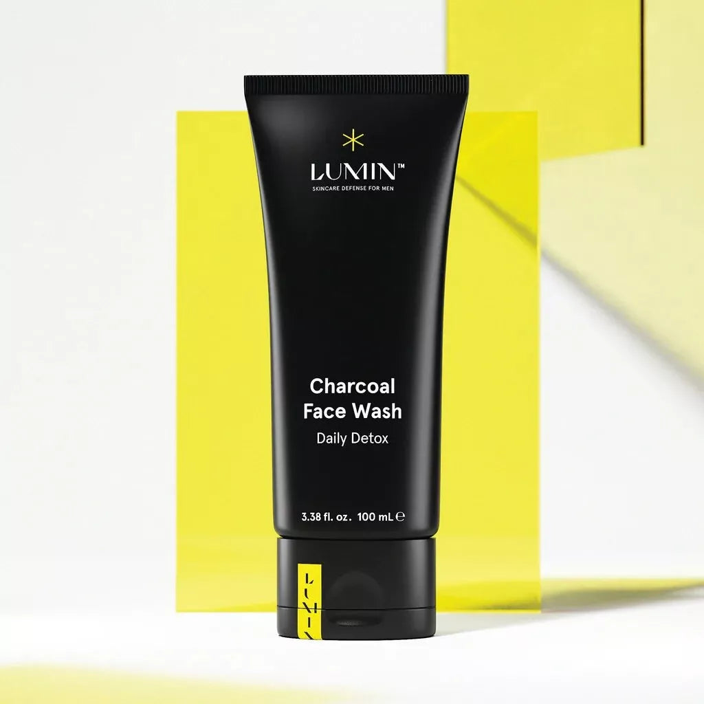 Lumin Men’s No-Nonsense Charcoal Cleanser Face Wash 100ml Daily Detox