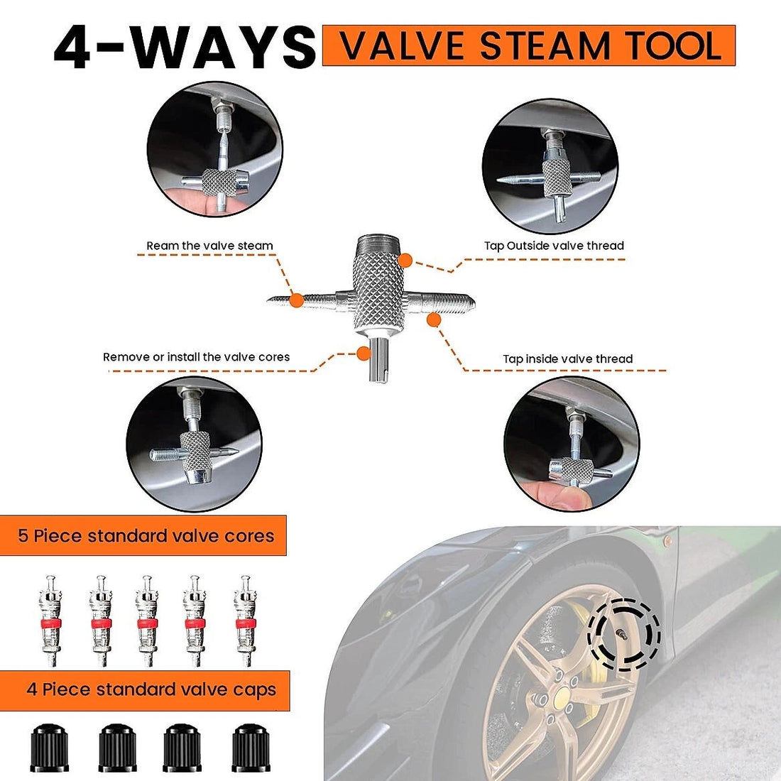 Grand Pitstop Universal Tubeless Tyre Repair Kit 42 Piece (30 Strips)