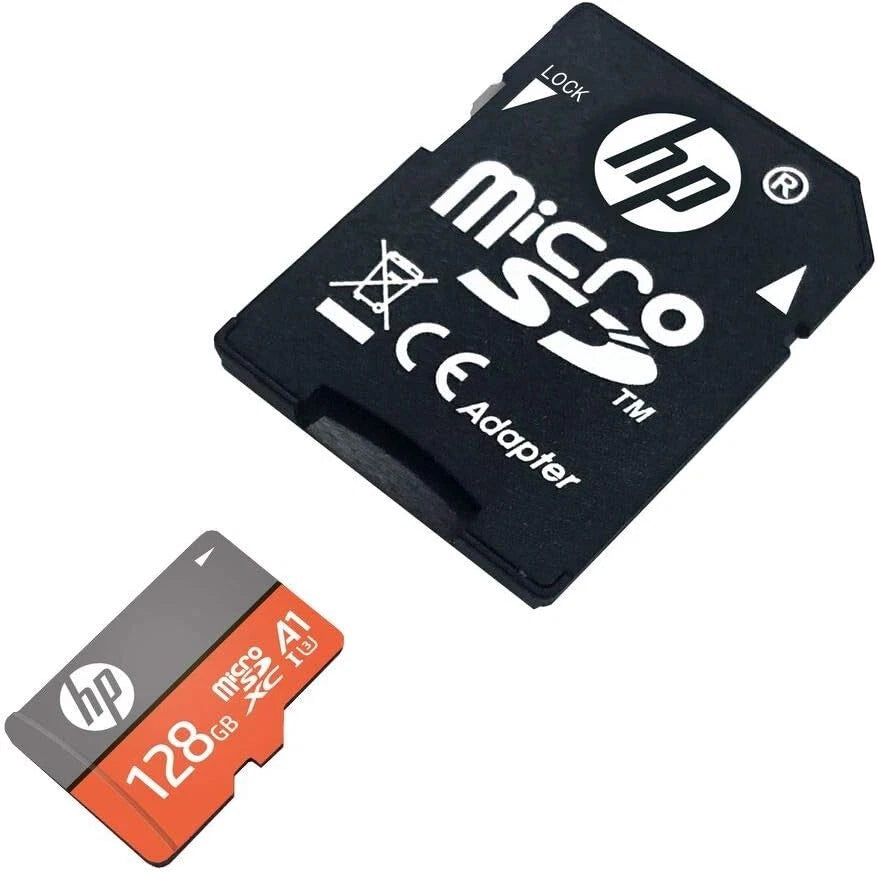 HP 128GB MicroSDXC Memory Micro SD Card w/ Adapter - U3 - A1 - 100MB/s mxA1