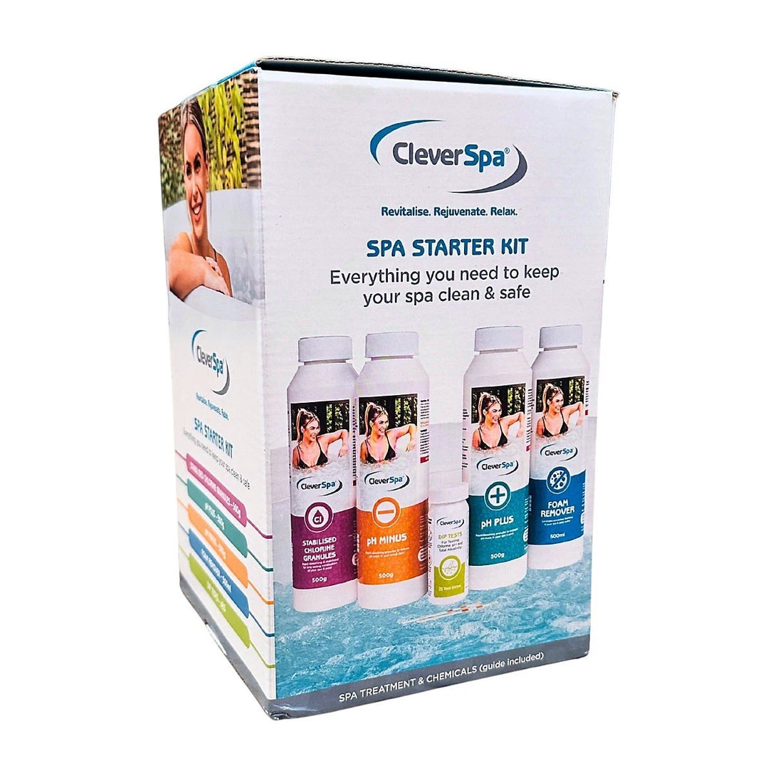 CleverSpa Universal Spa Natural Chemical Outdoor Hot Tub Starter Kit